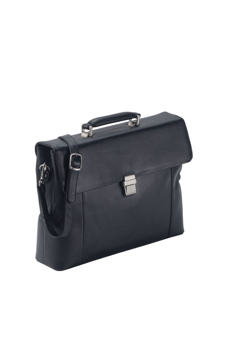 DERMATA Briefcase made of Rindleder Nappa with overlap2012n