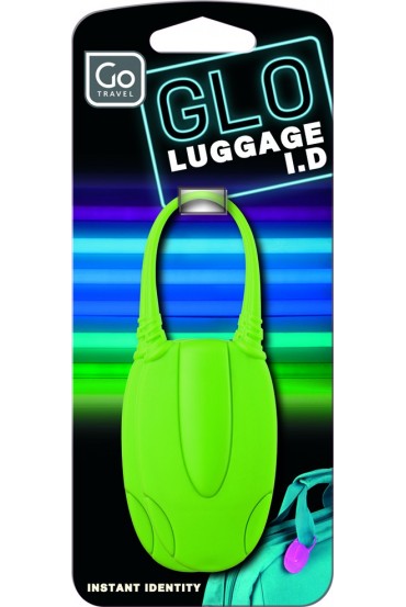 Go Travel Neon Luggage Label 2 Pieces snap cover