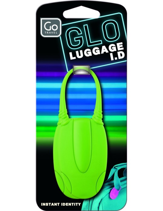 Go Travel Neon-Adressanhänger mit Schnappverschluss Doppelpack