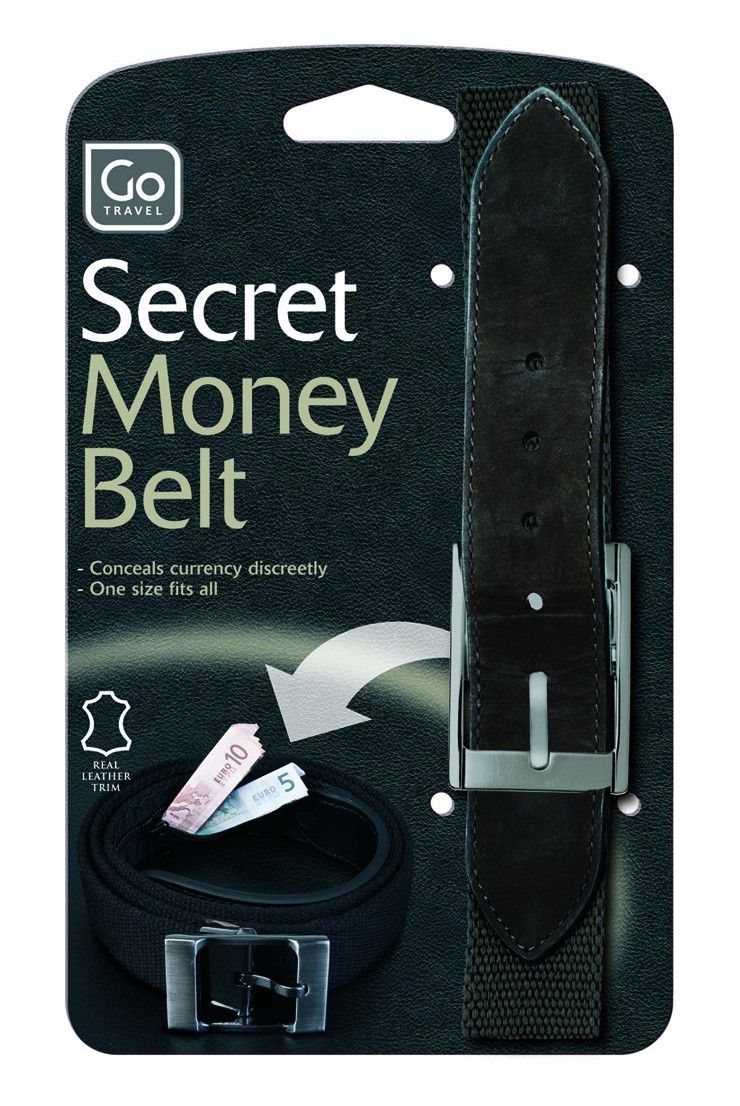 Go Travel Secret Money Belt Real Leather