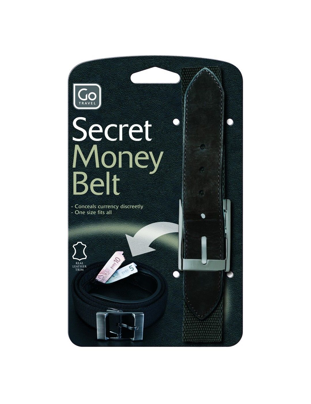 Go Travel Secret Money Belt Real Leather