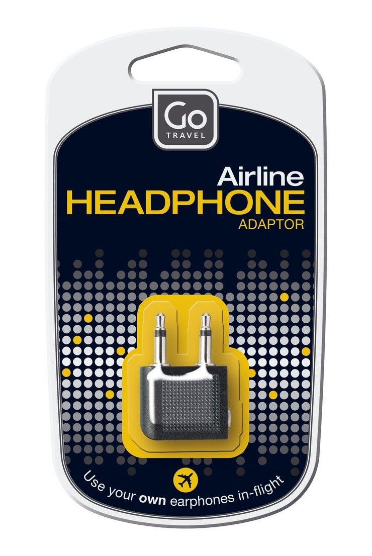 Go Travel Audioadapter für den Kopfhöreranschluss im Flugzeug