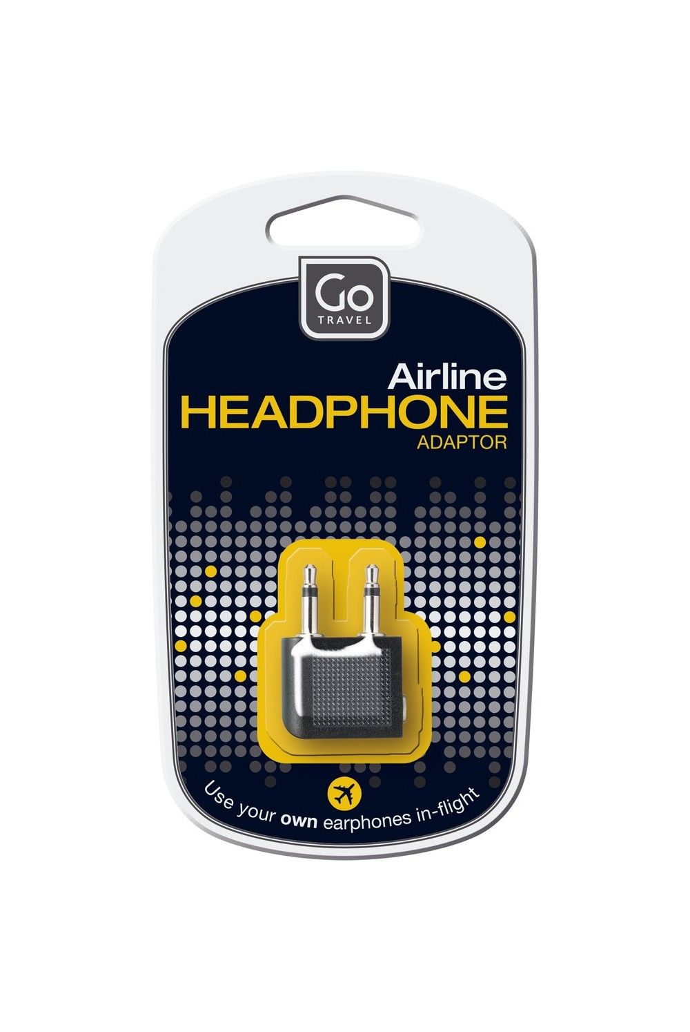 Go Travel Audioadapter für den Kopfhöreranschluss im Flugzeug