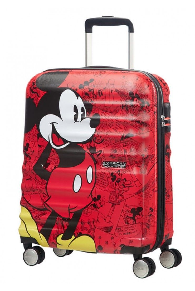 AT Wavebreaker Disney Mickey Comics Red 55 4 wheel carry-on