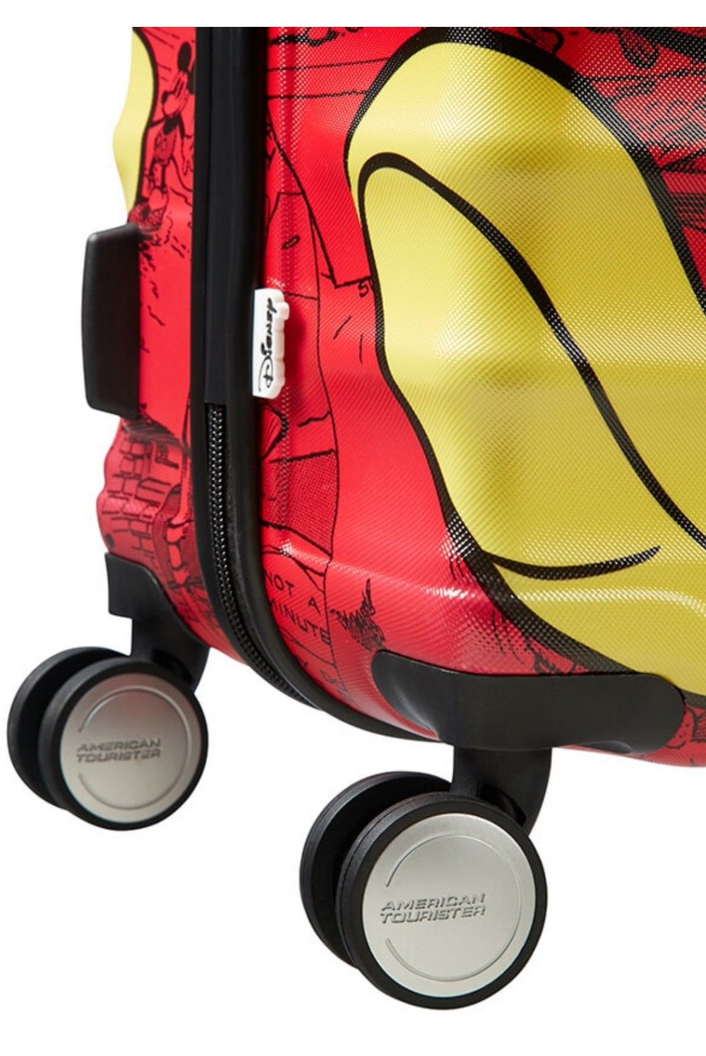Kids suitcase AT Wavebreaker Comics Red 67cm 64Liter 4 wheel