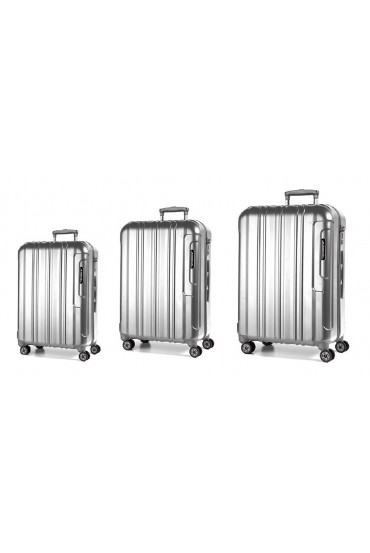 March Cosmopolitan luggage set Hand luggage + medium and large size, Aluminium