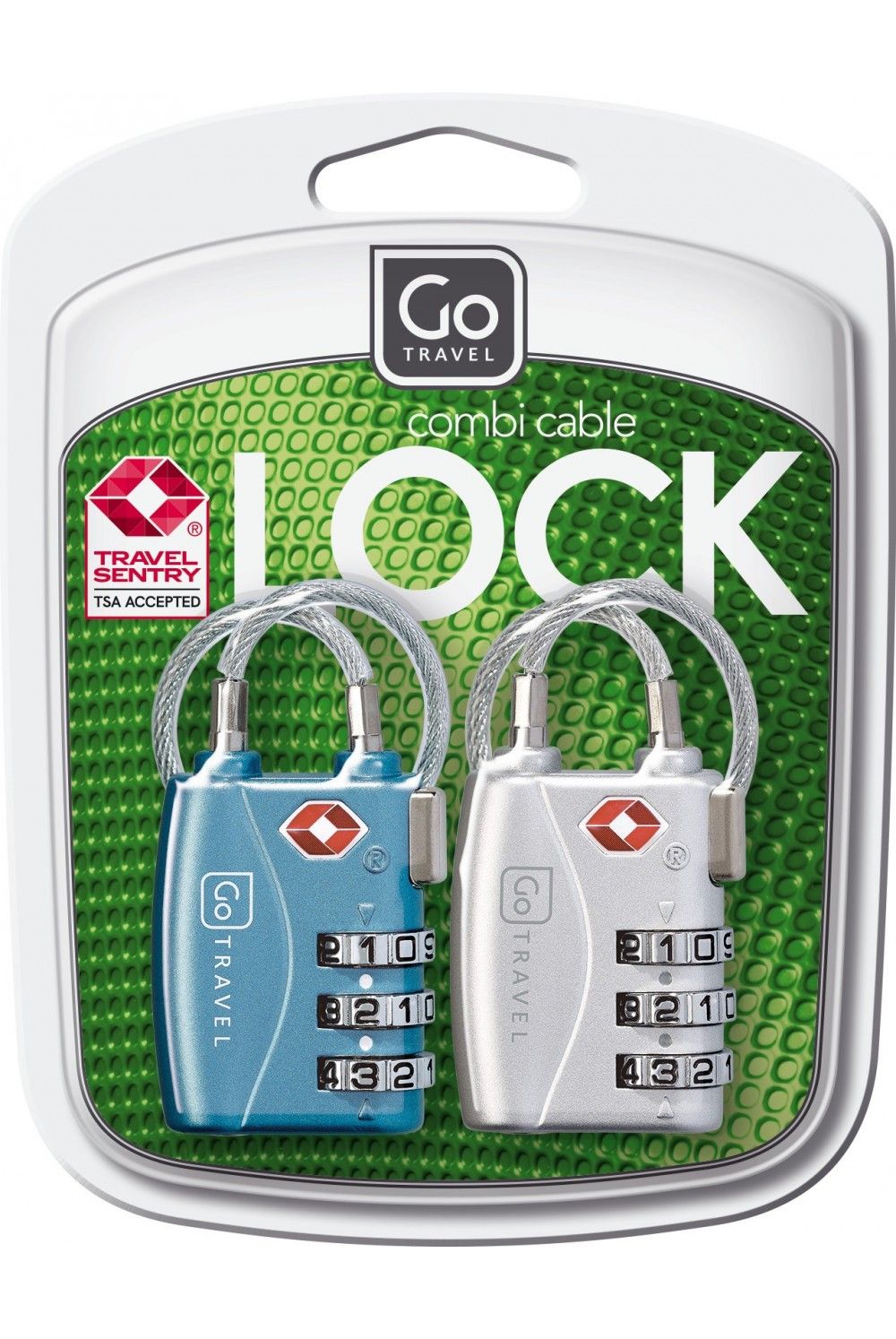 Go Travel TSA Cable Lock Twin Pack