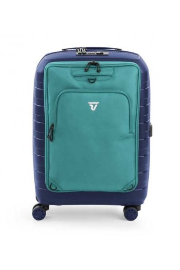 Roncato hand luggage D-BOX 2 55x40x20 4 wheel navy-emerald