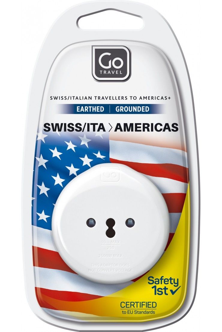 Go Travel Adapter Switzerland / Italy - America