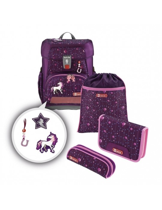 School backpack set Step by Step Cloud 5 pieces Unicorn Limited Edition