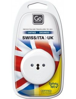 Go Travel Adapter Switzerland / Italy - United Kingdom