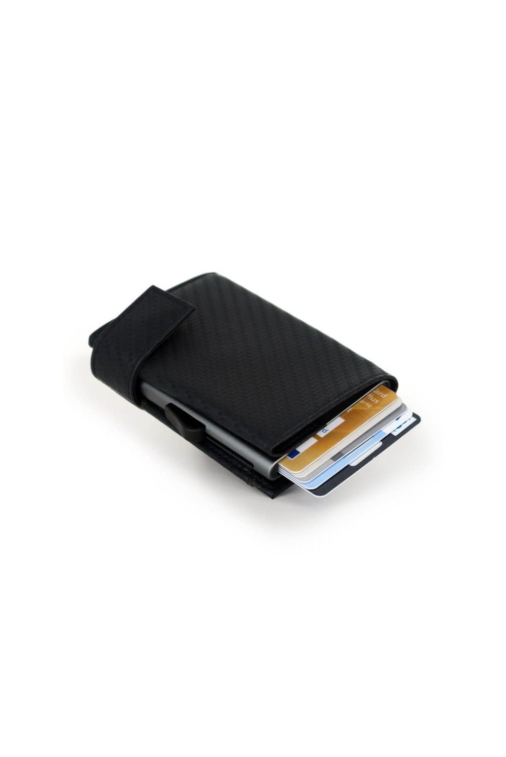 SecWal Card Case RV Leather Carbon Black