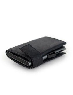 Porte-cartes SecWal RV Leather Carbon noir