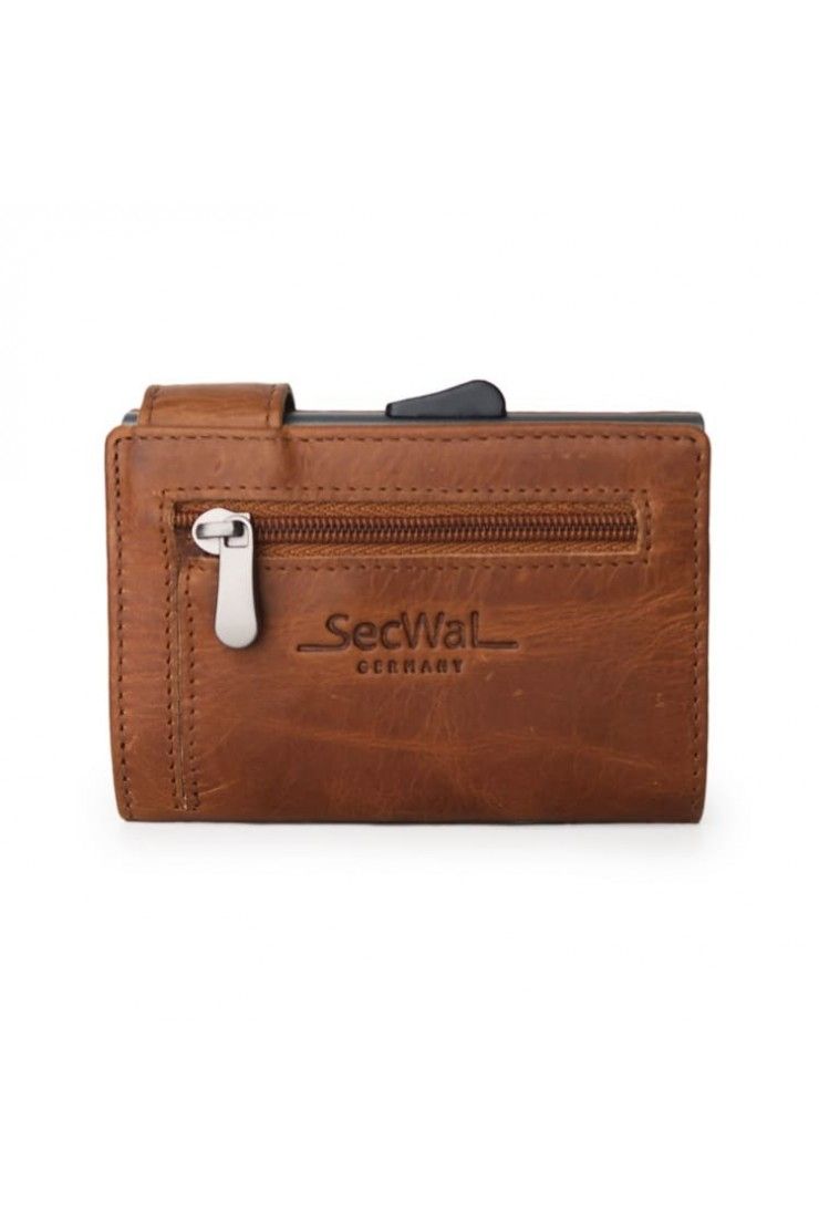 SecWal Card Case RV Leather Cognac