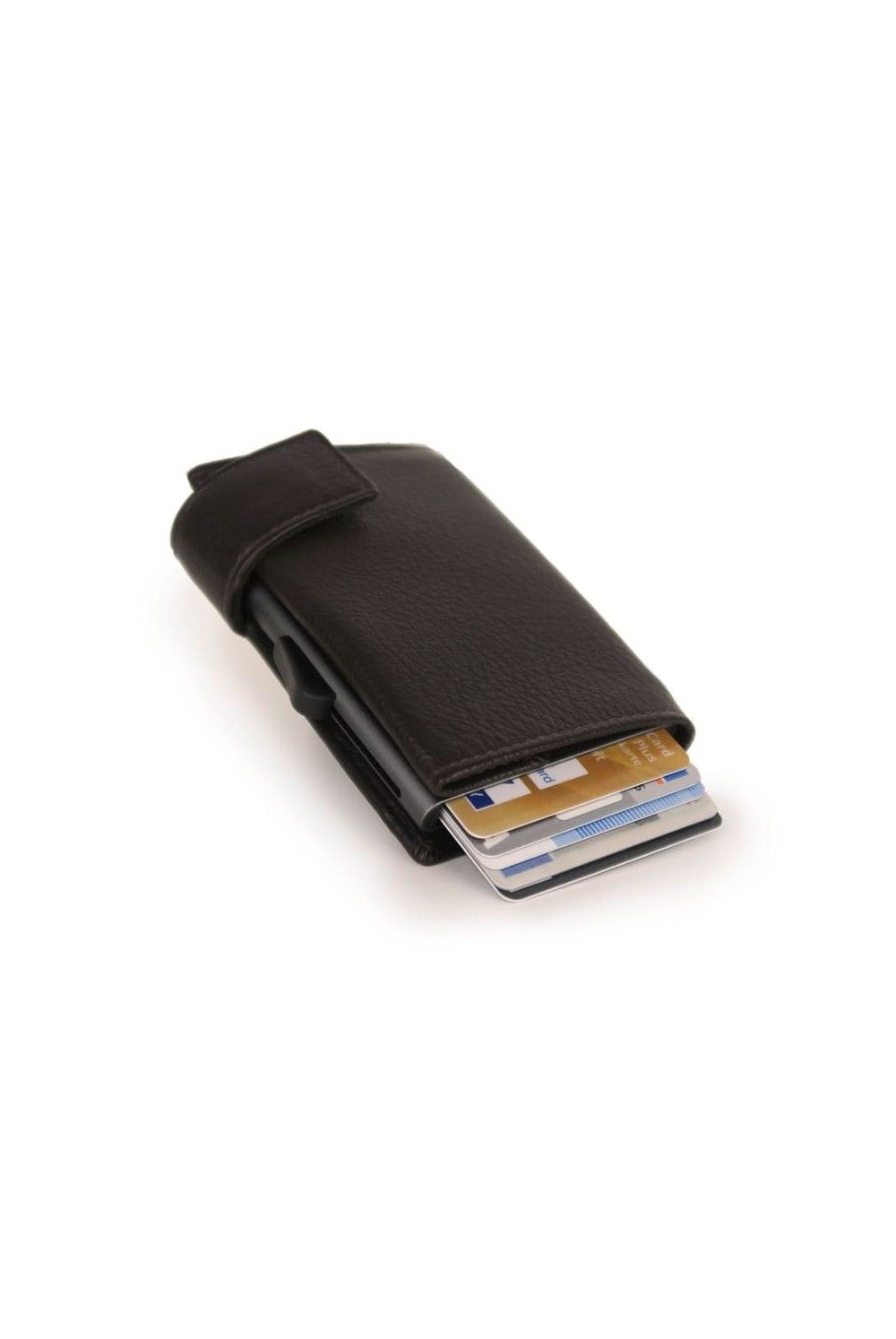 SecWal Card Case DK Leather dark Brown