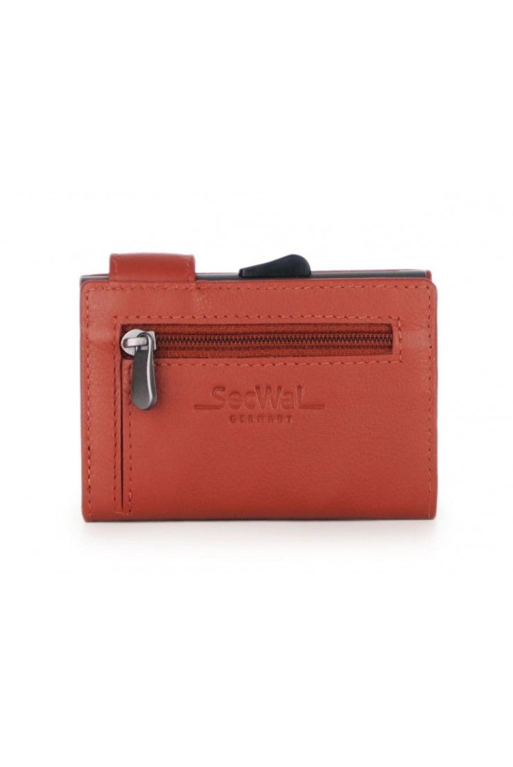 SecWal Card Case RV Leather orange