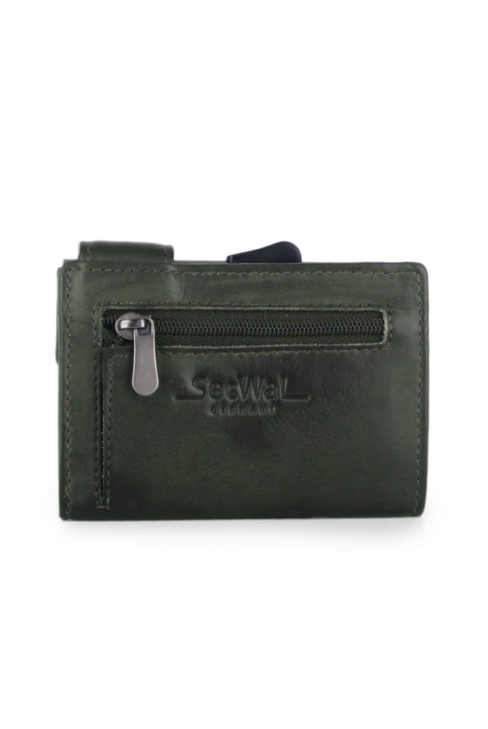 Porte-cartes SecWal RV Leather Vert vintage