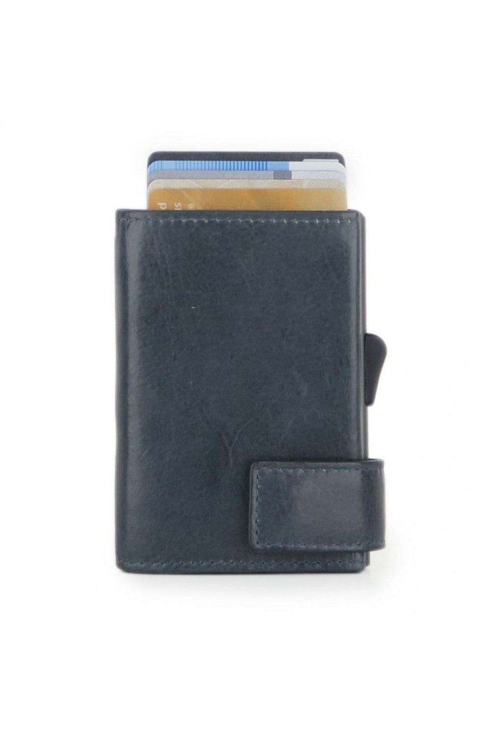 SecWal Card Case RV Leather Vintage Blue