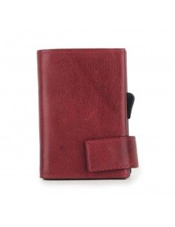 Porte-cartes SecWal RV Leather Rouge vintage