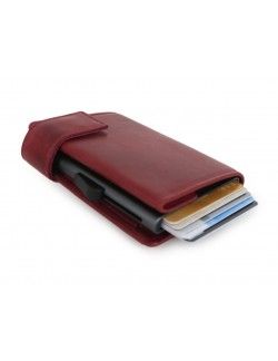 Porte-cartes SecWal RV Leather Rouge vintage