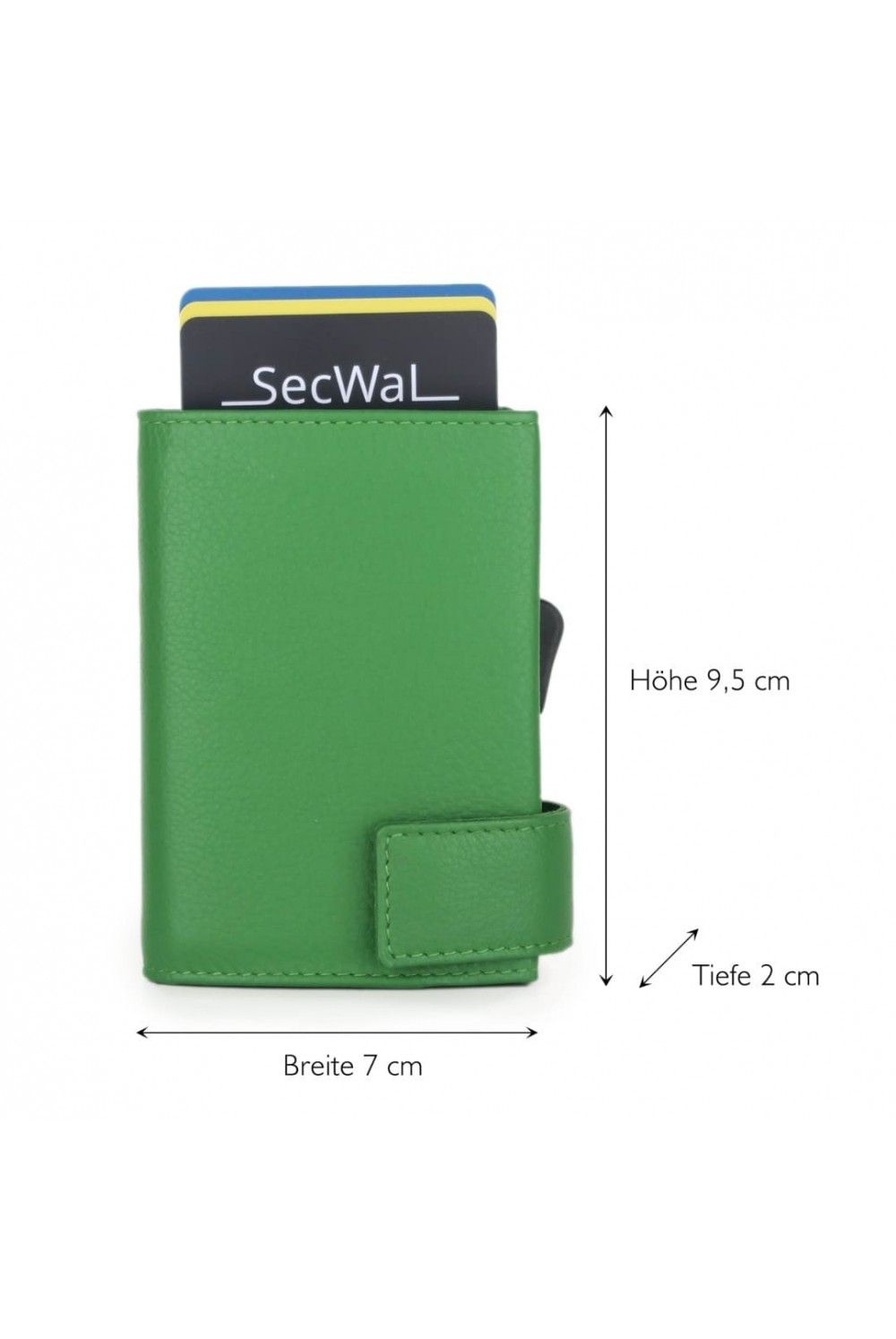SecWal Card Case DK Leather dark Green