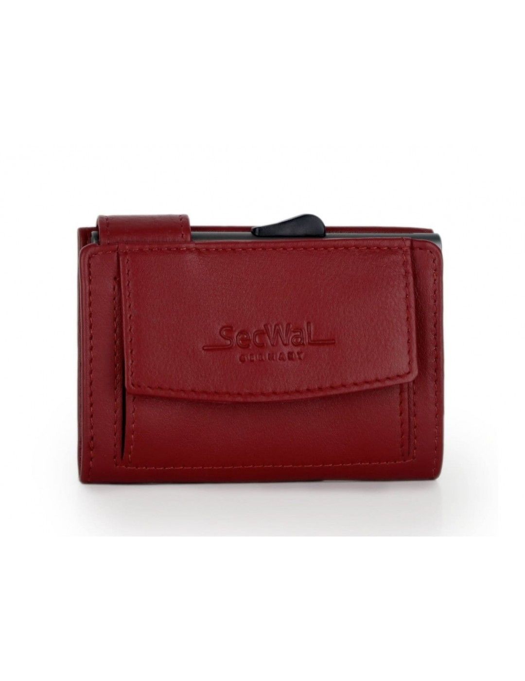 Porte-cartes SecWal DK Leather Rouge fonce