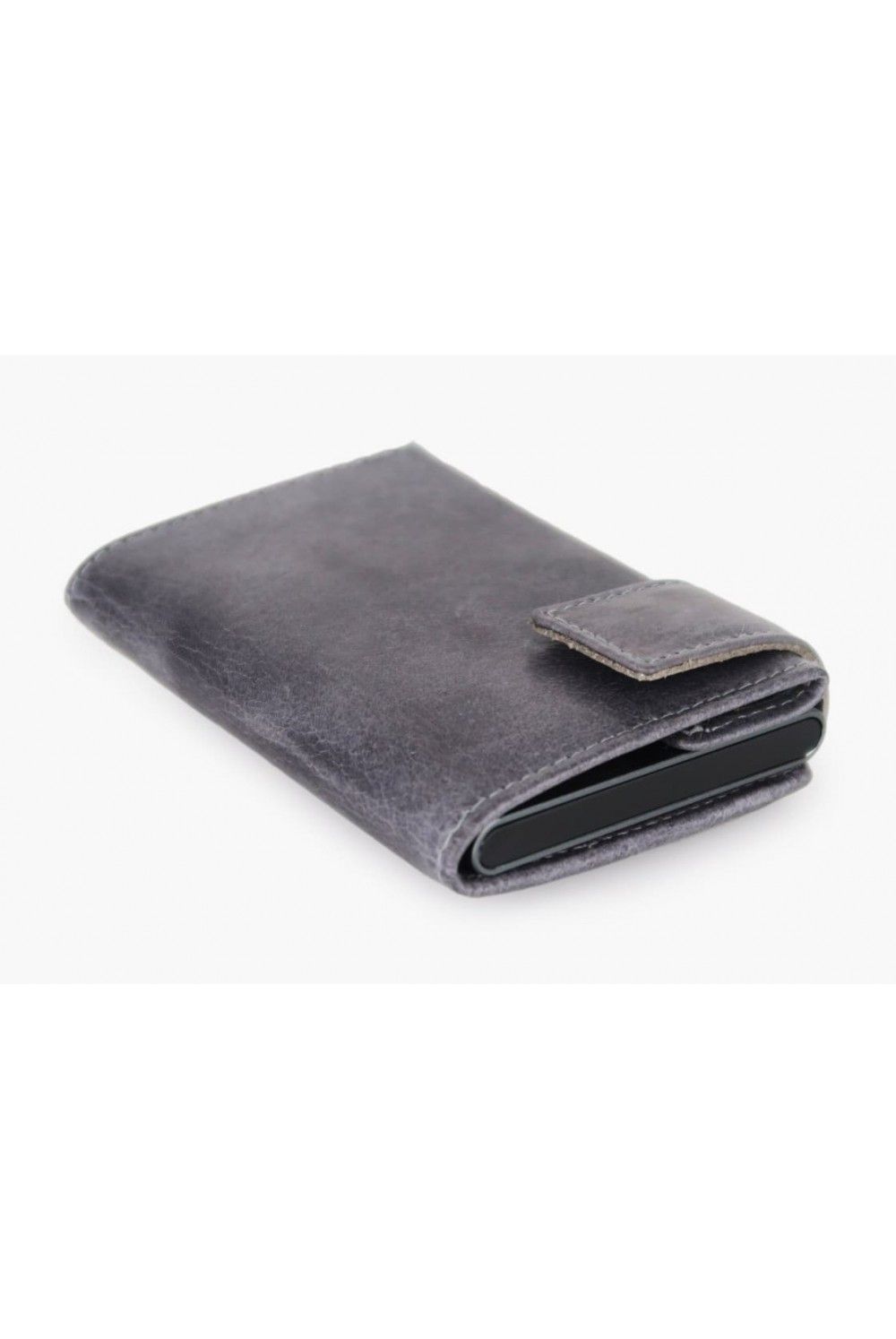 SecWal Card Case RV Leather Vintage gray