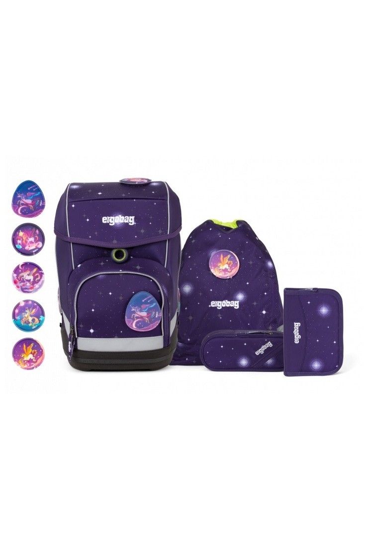 ergobag cubo school backpack set 5 pieces Galaxy Edition Baergasus