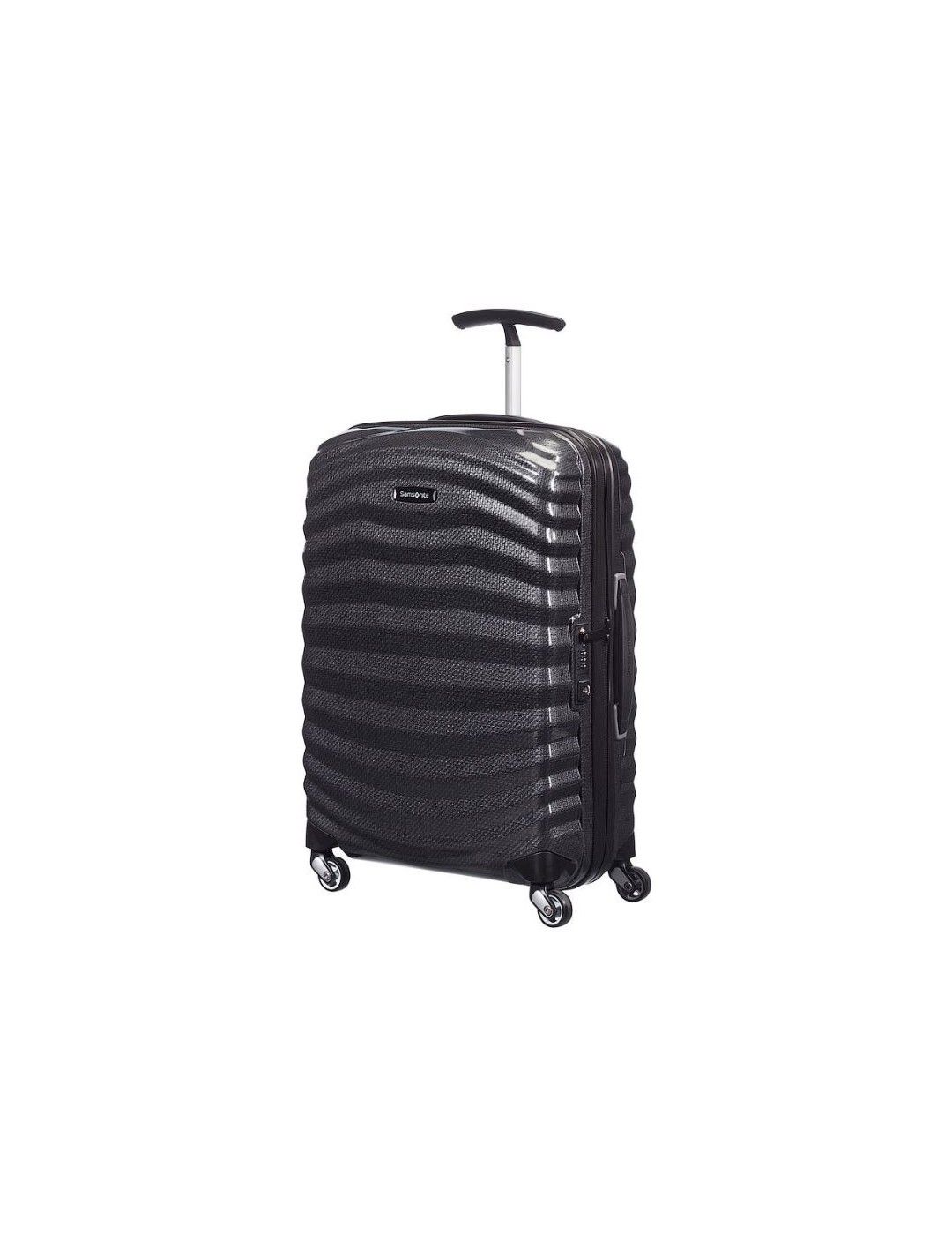 Samsonite Lite Shock 55 4 wheel carry-on luggage black