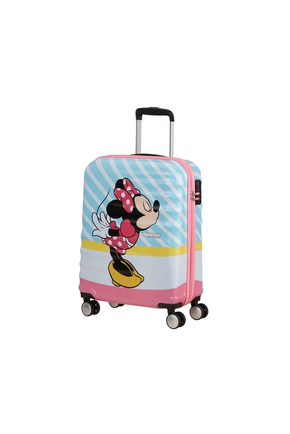 AT Wavebreaker Disney Minnie Pink Kiss 55 4 Wheel Carry-on