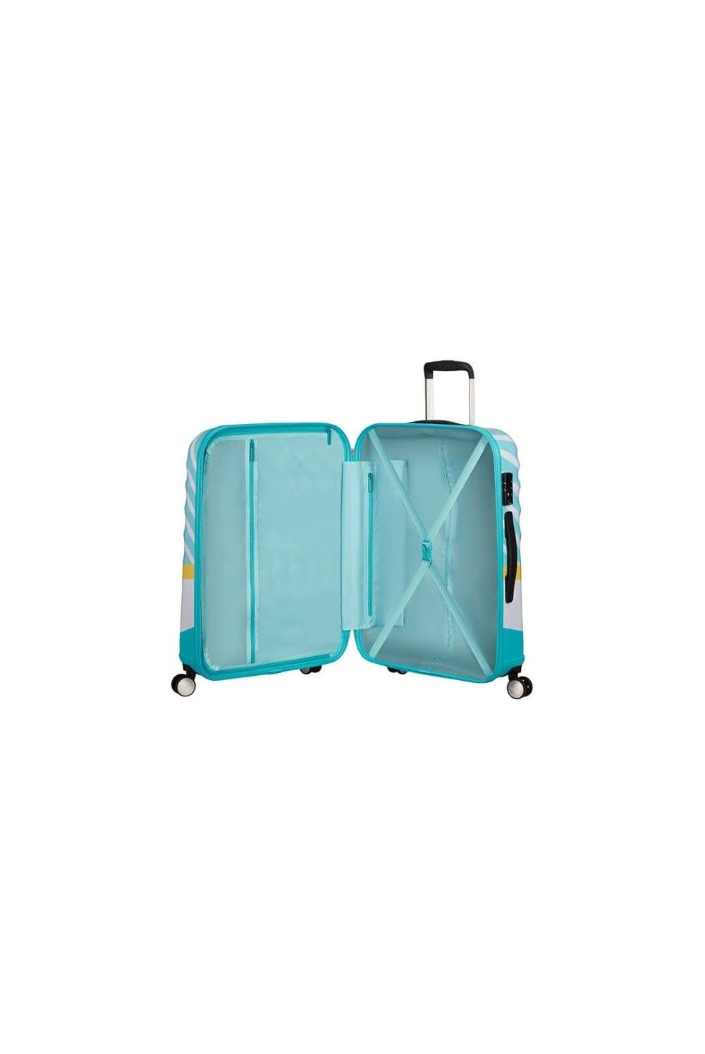 Child Suitcase AT Mickey Blue Kiss 67cm 64Liter 4 Wheel