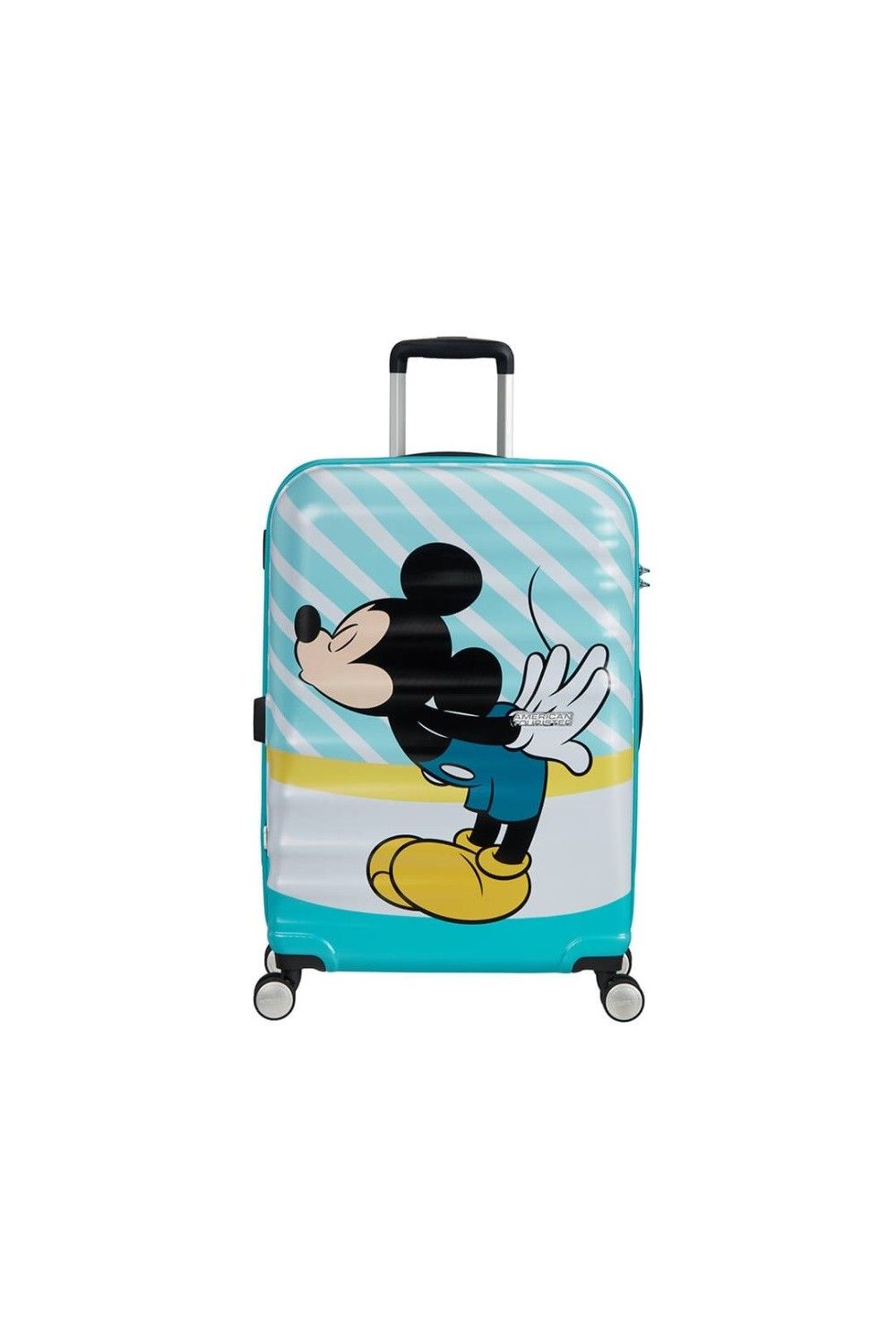 Child Suitcase AT Mickey Blue Kiss 67cm 64Liter 4 Wheel