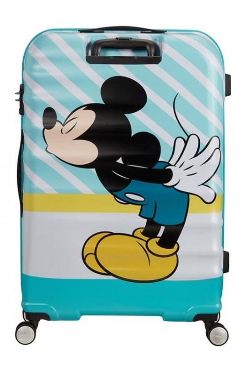 Kids suitcase AT Mickey Blue Kiss 77cm 96Liter