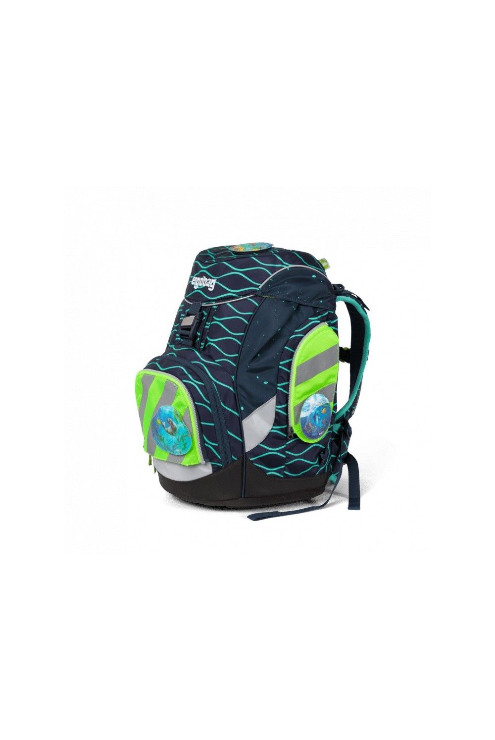 ergobag safety set with reflector green
