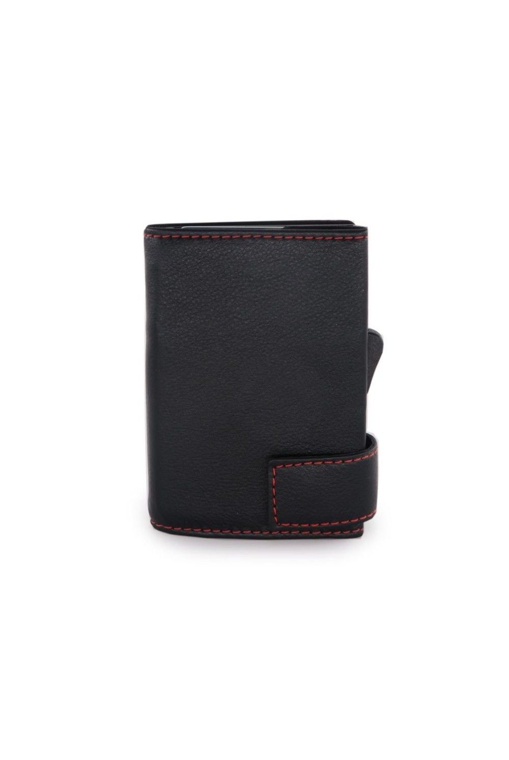 SecWal Card Case RV Leather black-red