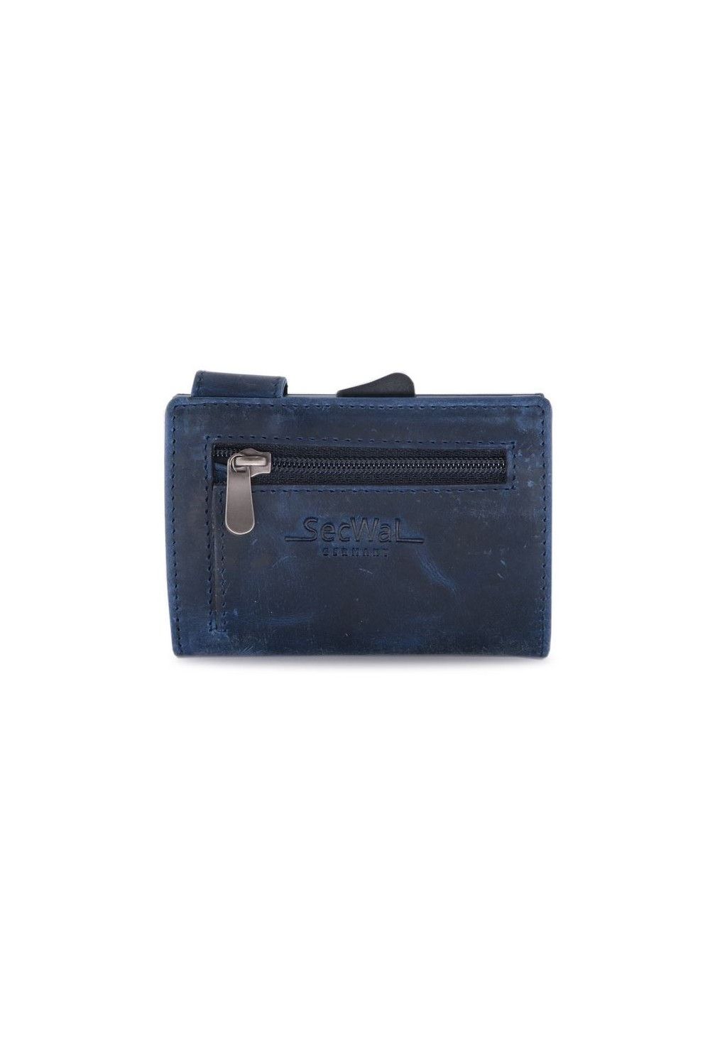 SecWal Card Case RV Leather Hunter Blue