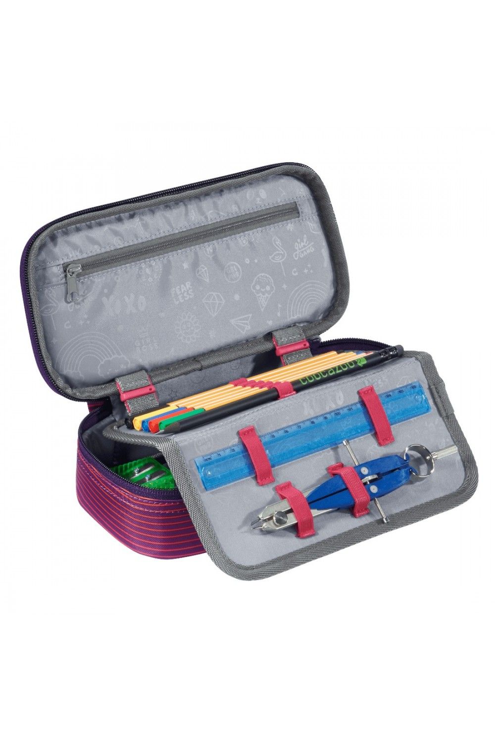 Boîte à crayons Coocazoo PencilDenzel Soniclights Purple