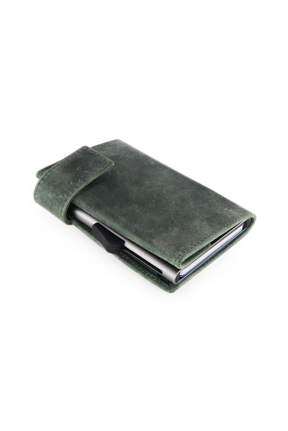 Porte-cartes SecWal DK Leather Hunter Vert