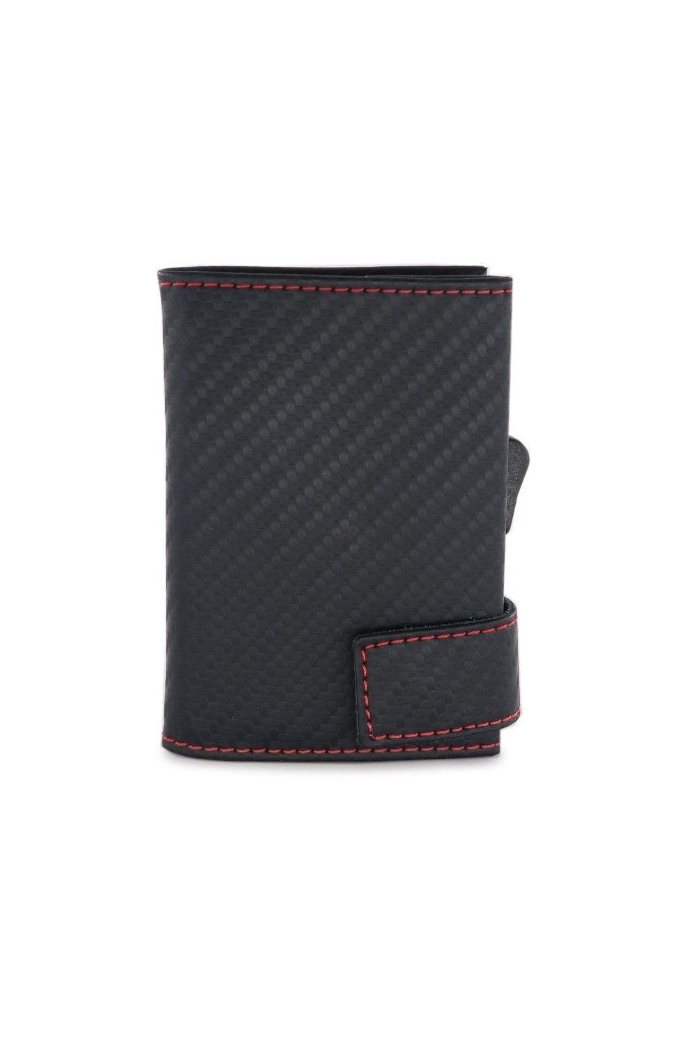 Porte-cartes SecWal RV Leather Carbon noir-red