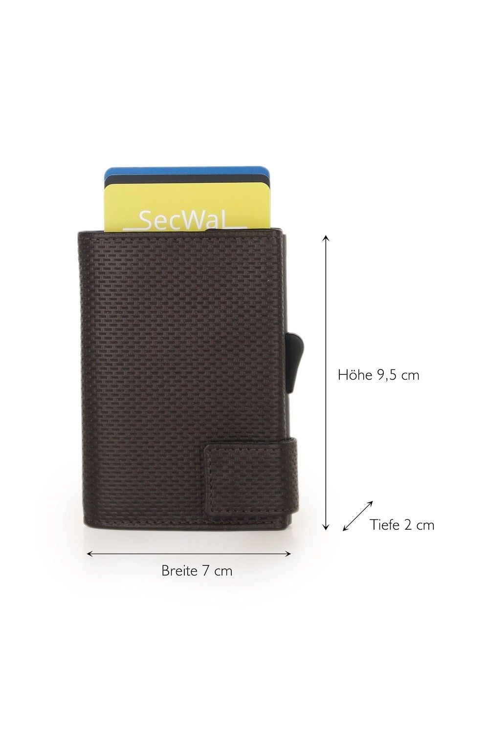 SecWal Card Case DK Leather Osaka Brown