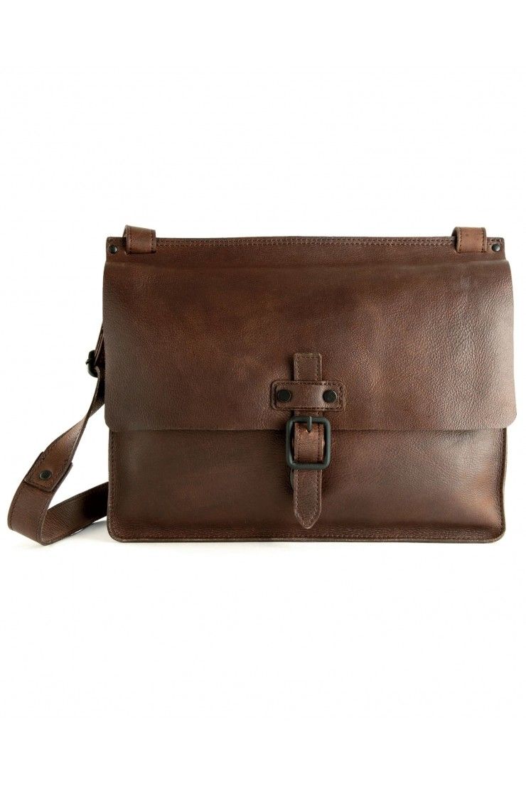 Harolds Aberdeen Messenger Bag S leather brown