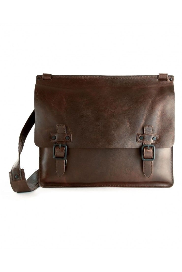 Harolds Aberdeen Messenger Bag M leather brown