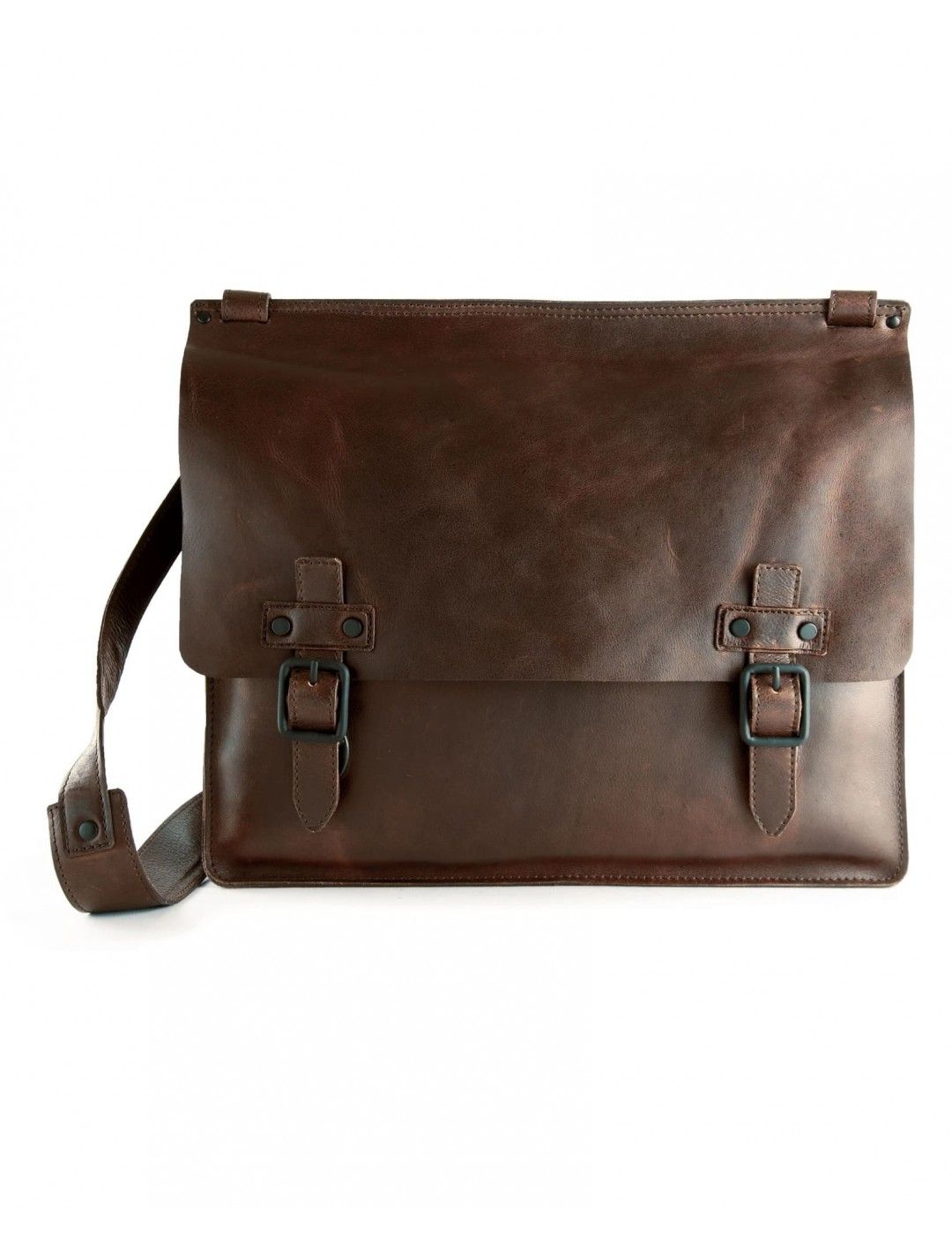 Harolds Aberdeen Messenger Bag M leather brown