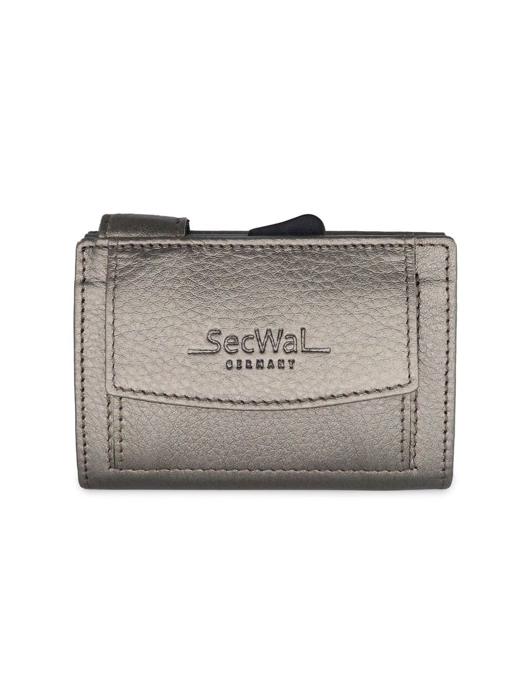 Porte-cartes SecWal DK Leather Metallic gris