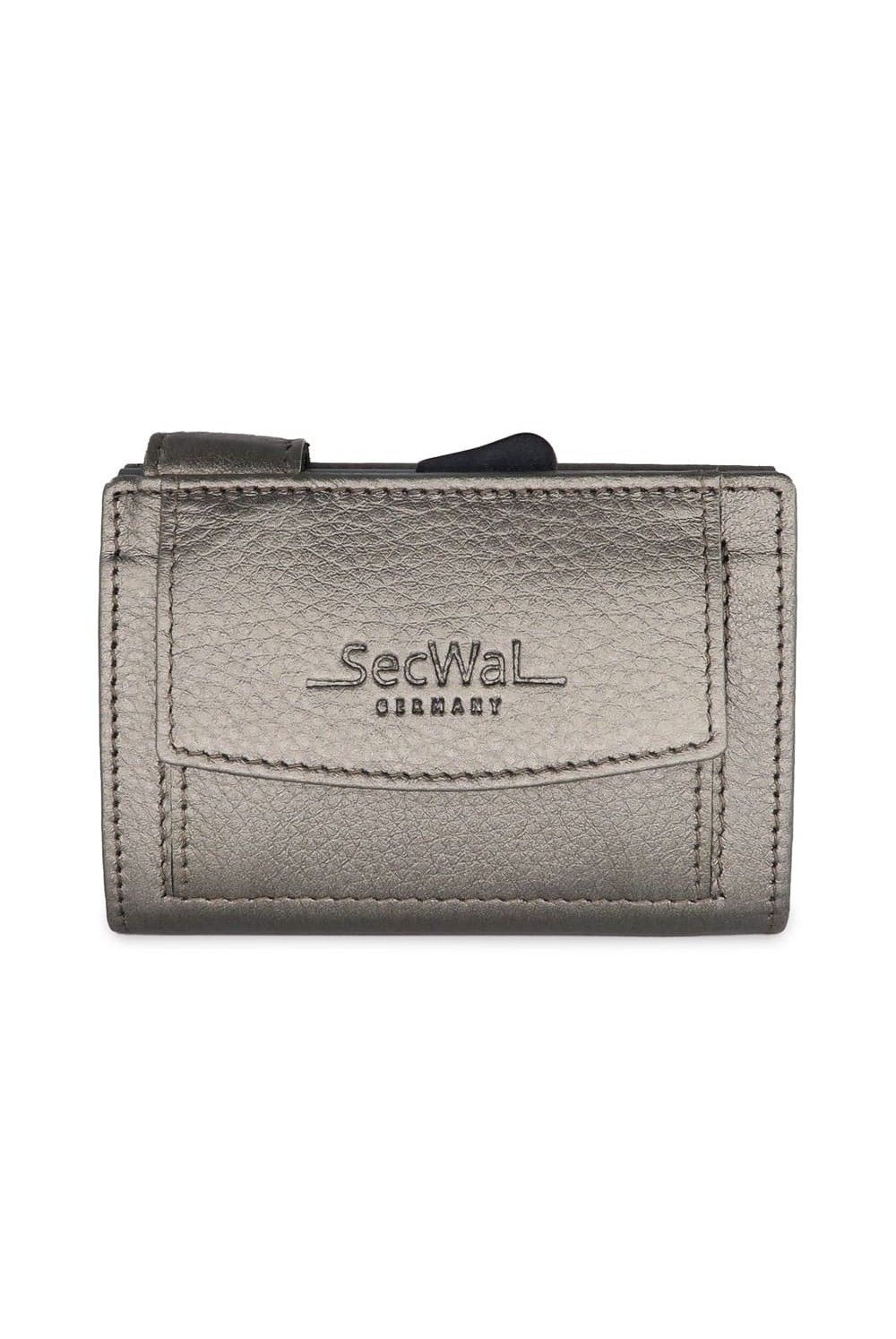 SecWal Card Case DK Leather Metallic grey