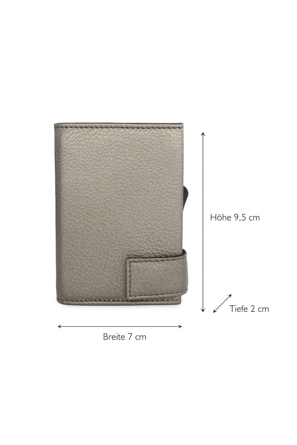 Porte-cartes SecWal RV Leather Carbon Metallic gris