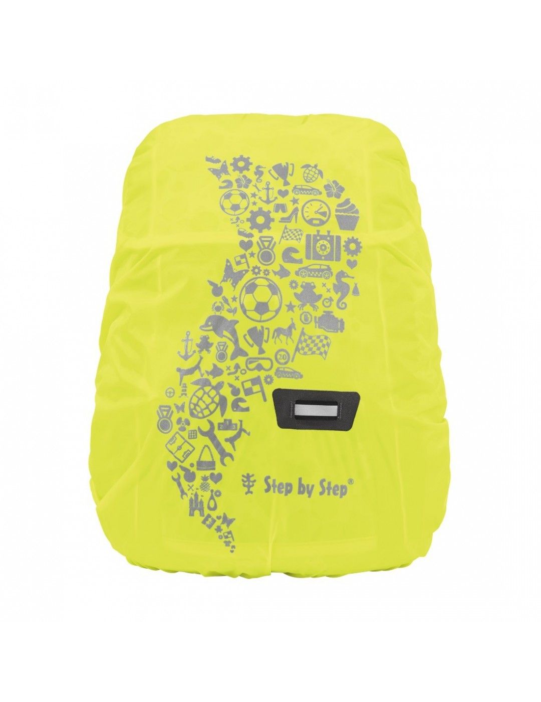 Step by Step rain cover kindergarten backpack yellow