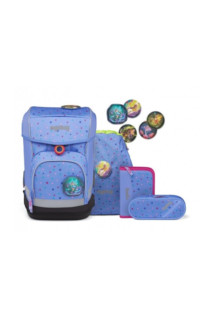 ergobag cubo light School backpack set 5 pieces Bärzaubernd