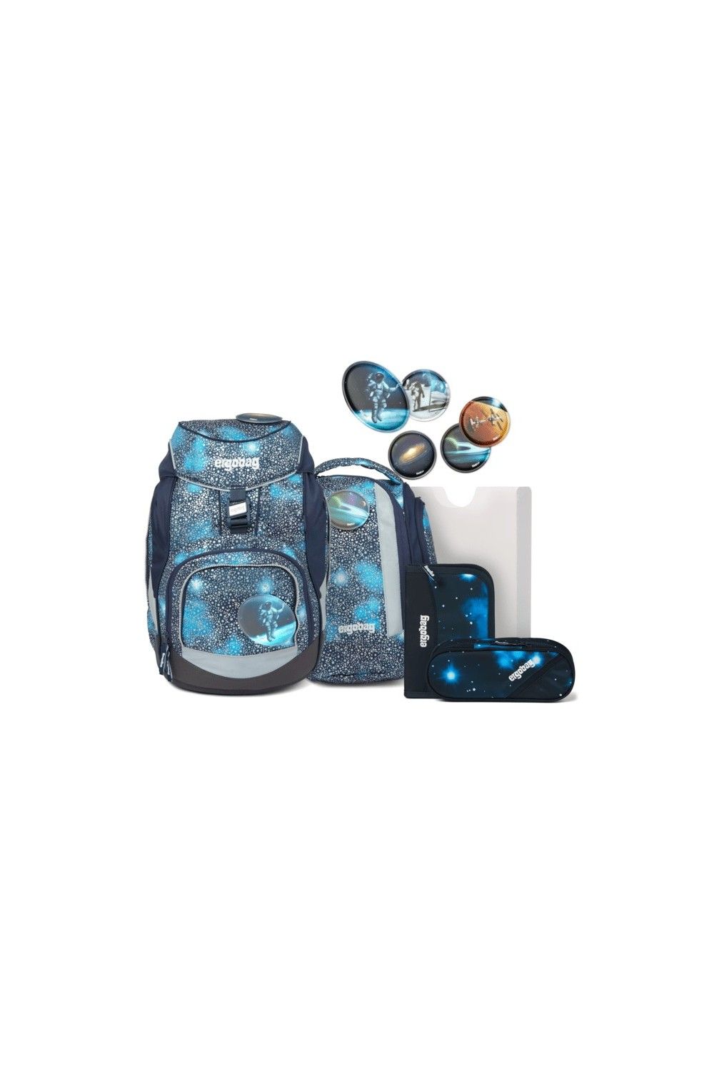 sac à dos scolaire pack ergobag 6 pièces Limited Edition Bär Anhalter durch Galaxis