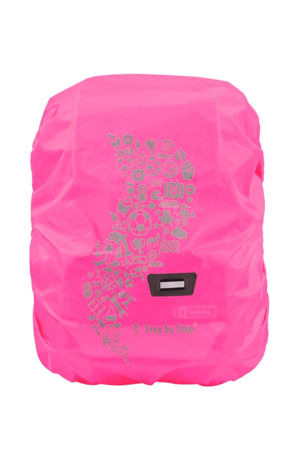 Step by step rain protection and safety cover for school counter pink